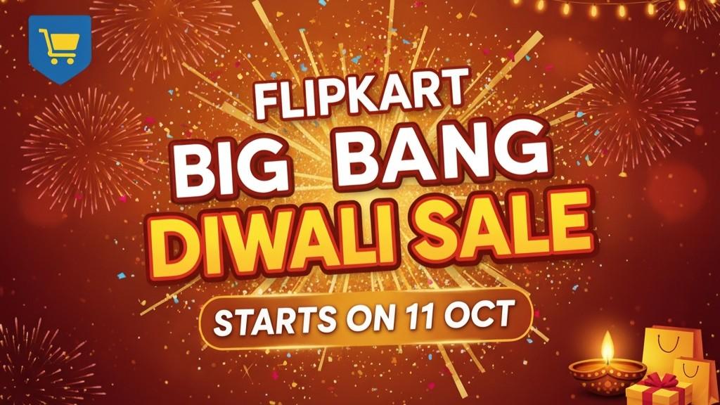 Flipkart Big Bang Diwali Sale 2025 - Starts on 11 October with huge discounts and festive offers